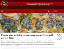 Tablet Screenshot of finetouchcatering.co.nz